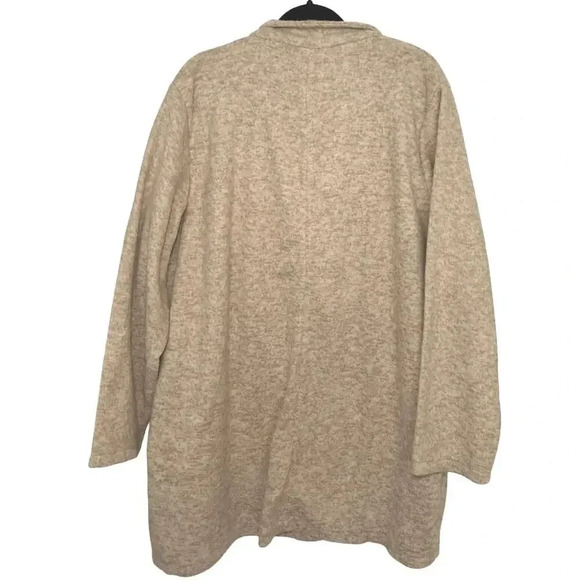 NWT Vera Moda Women’s Plus Size Brushed Katrine Coat Beige Size 18 - Picture 4 of 9